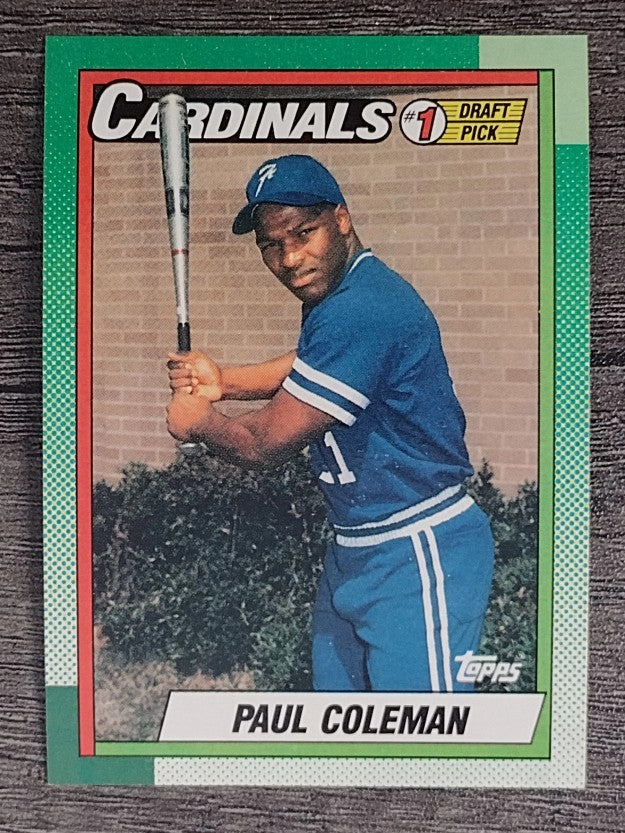 1990 Topps #654 Paul Coleman FDP RC