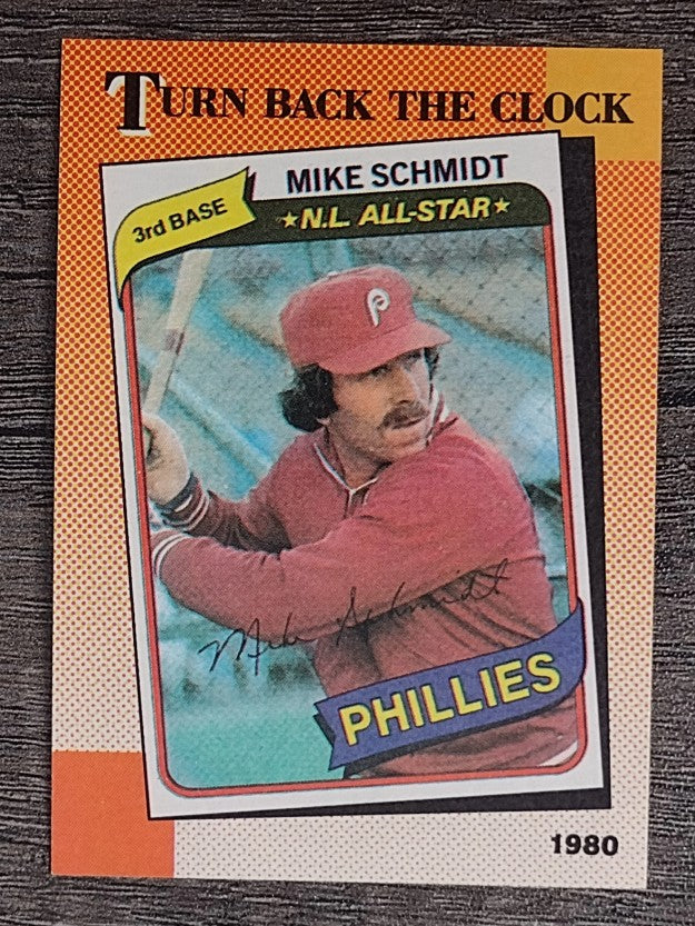 1990 Topps #662 Mike Schmidt TBC'80