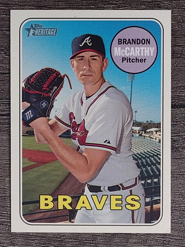 2018 Topps Heritage #587 Brandon McCarthy