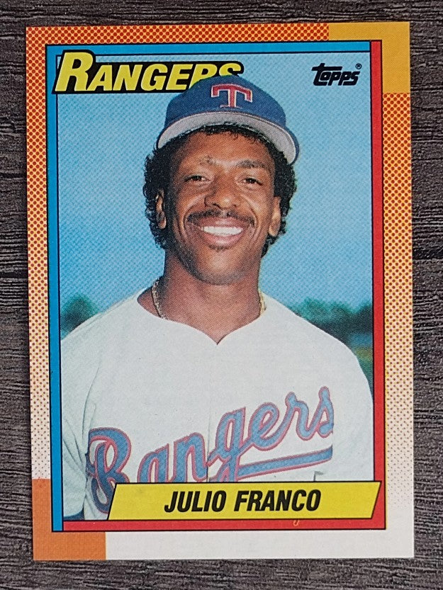 1990 Topps #550 Julio Franco