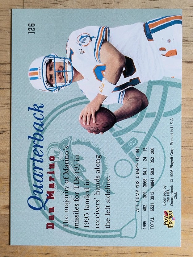 1996 Playoff Prime #126 Dan Marino