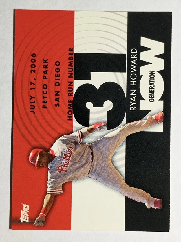 2007 Topps Generation Now #GN31 Ryan Howard
