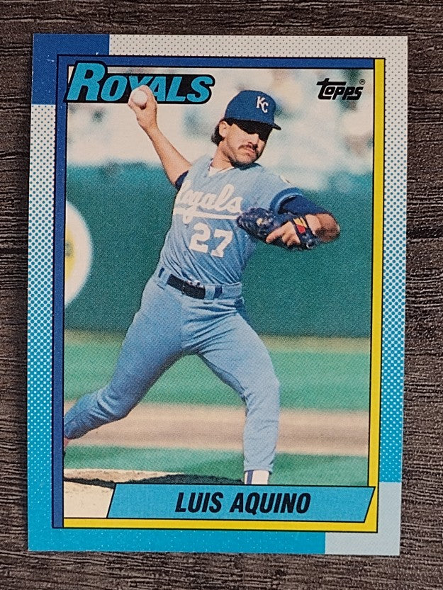1990 Topps #707 Luis Aquino