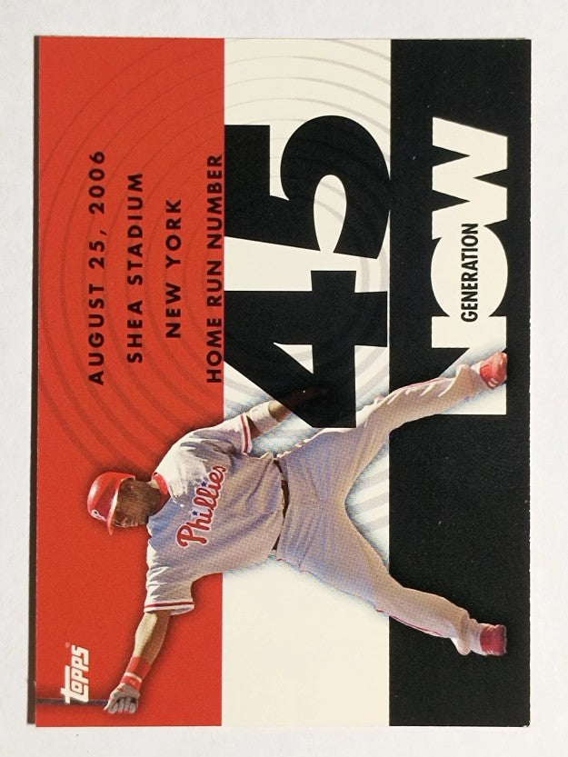 2007 Topps Generation Now #GN45 Ryan Howard