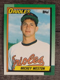 1990 Topps #377 Mickey Weston RC