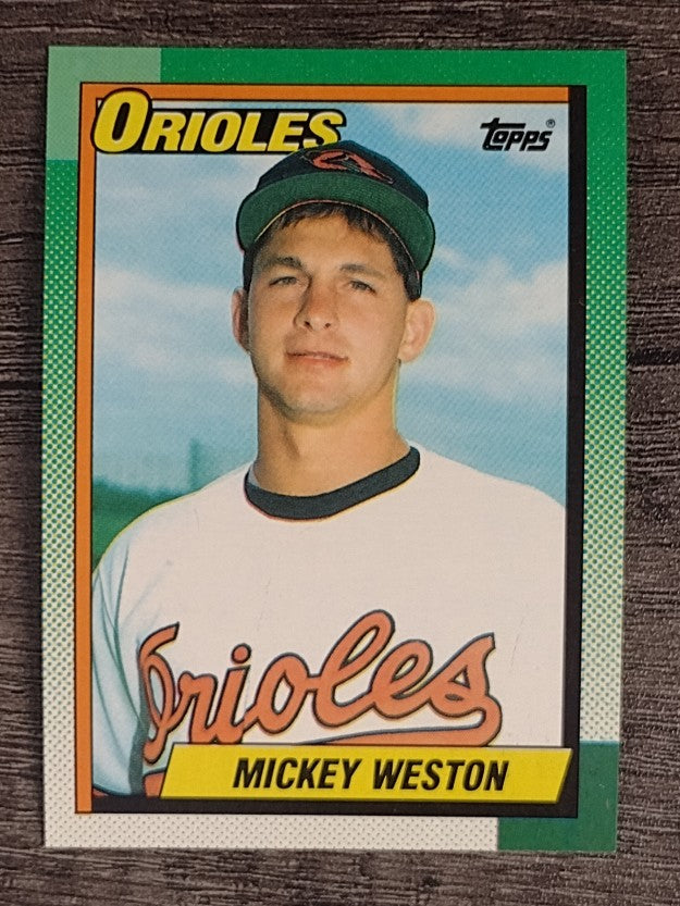 1990 Topps #377 Mickey Weston RC