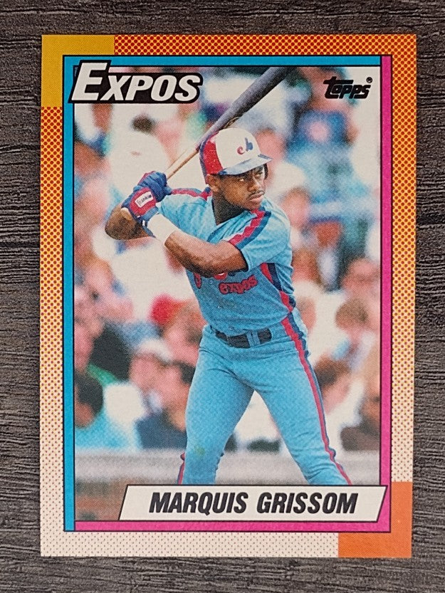 1990 Topps #714 Marquis Grissom RC
