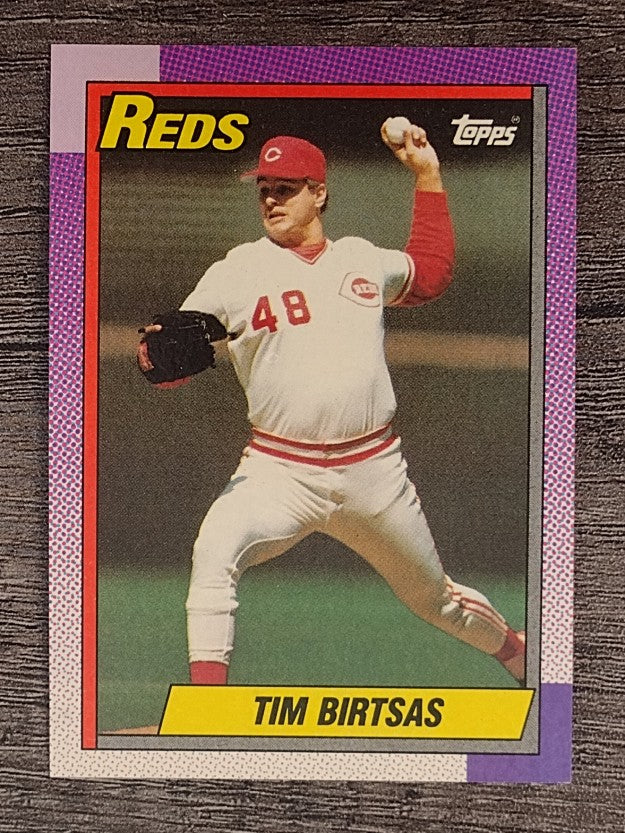 1990 Topps #687 Tim Birtsas