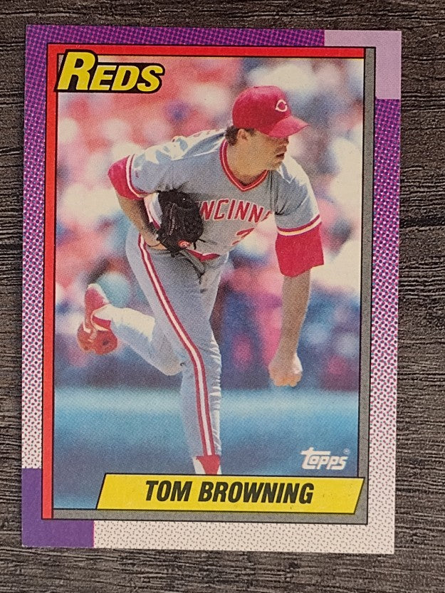 1990 Topps #418 Tom Browning