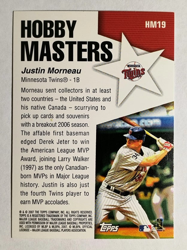 2007 Topps Hobby Masters #HM19 Justin Morneau