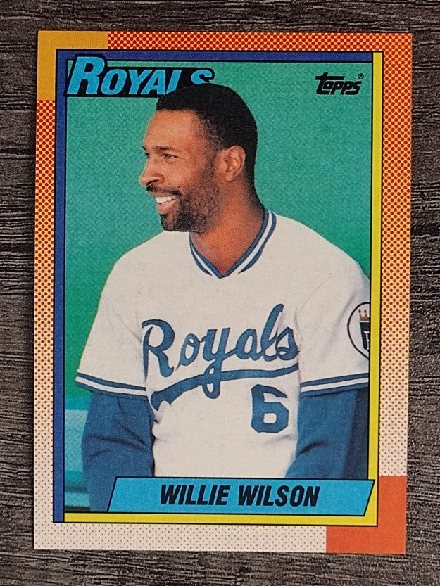 1990 Topps #323 Willie Wilson