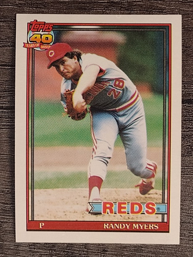 1991 Topps #780A Randy Myers ERR/15 career losses