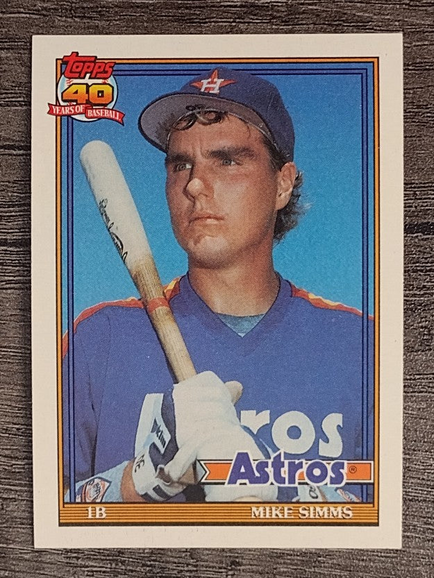 1991 Topps #32 Mike Simms RC