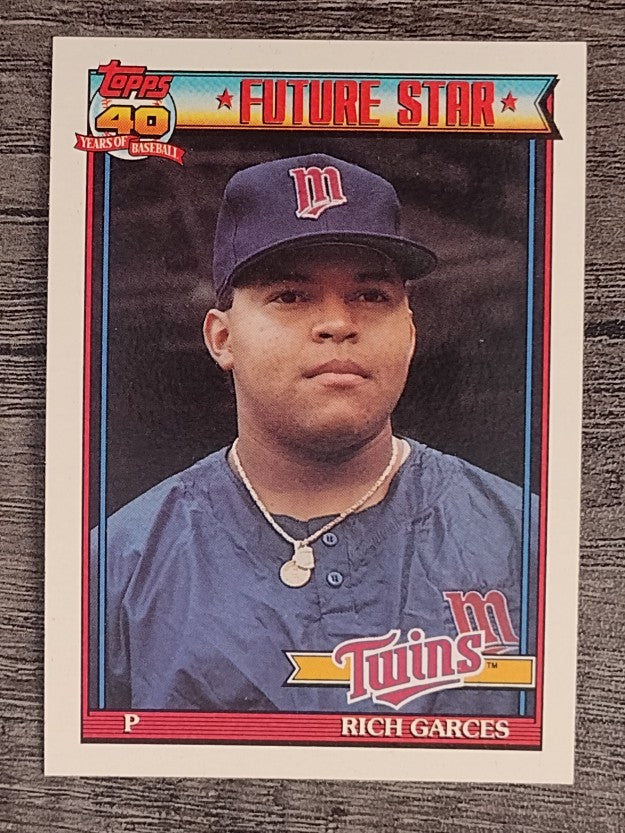 1991 Topps #594 Rich Garces RC