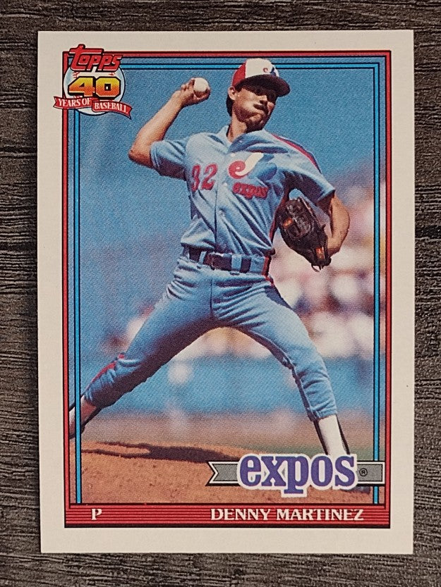 1991 Topps #528 Dennis Martinez
