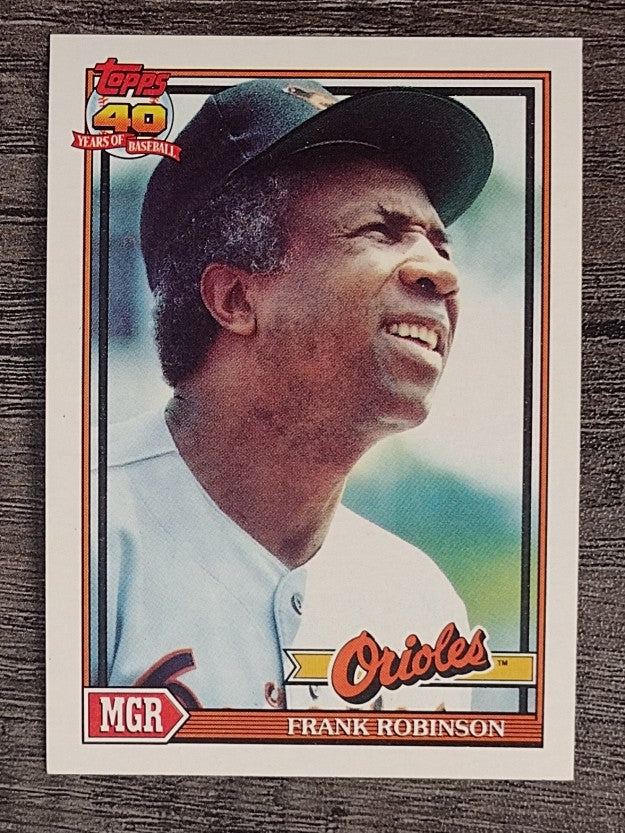 1991 Topps #639 Frank Robinson MG