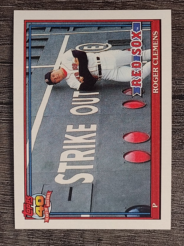 1991 Topps #530 Roger Clemens