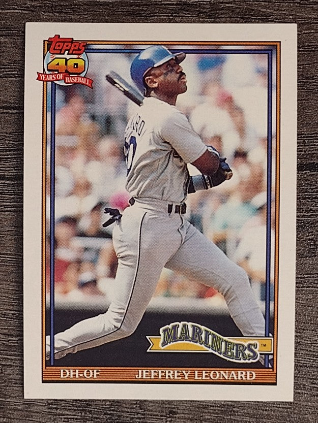 1991 Topps #55 Jeffrey Leonard