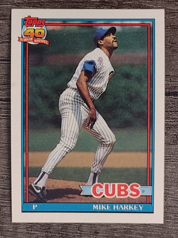 1991 Topps #376 Mike Harkey