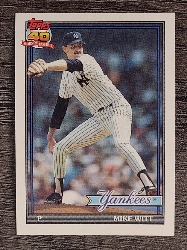 1991 Topps #536 Mike Witt