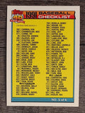 1991 Topps #656A Checklist 5 ERR/348 Vicente Palacios