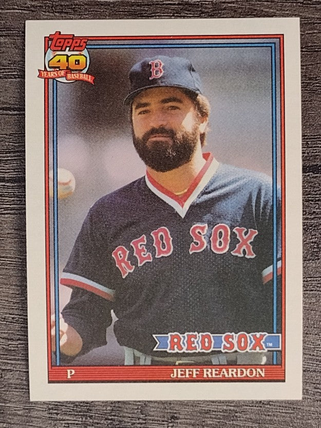1991 Topps #605 Jeff Reardon