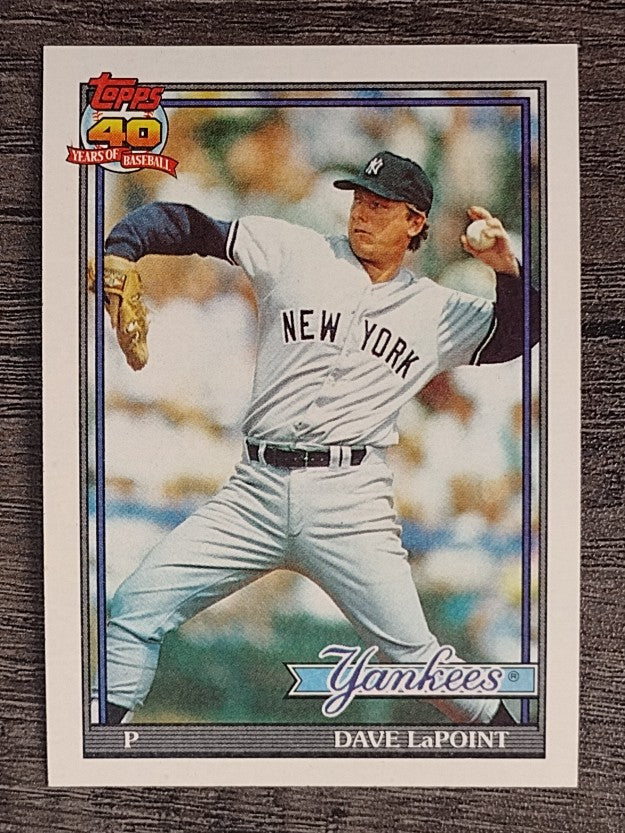 1991 Topps #484 Dave LaPoint