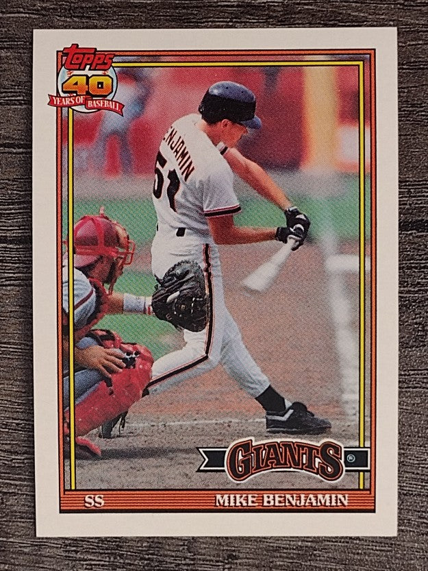 1991 Topps #791 Mike Benjamin