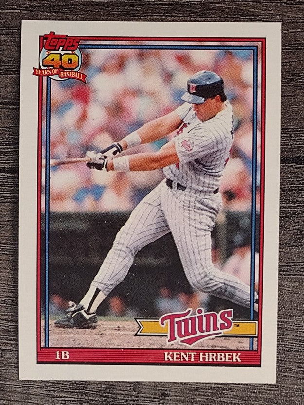 1991 Topps #710 Kent Hrbek
