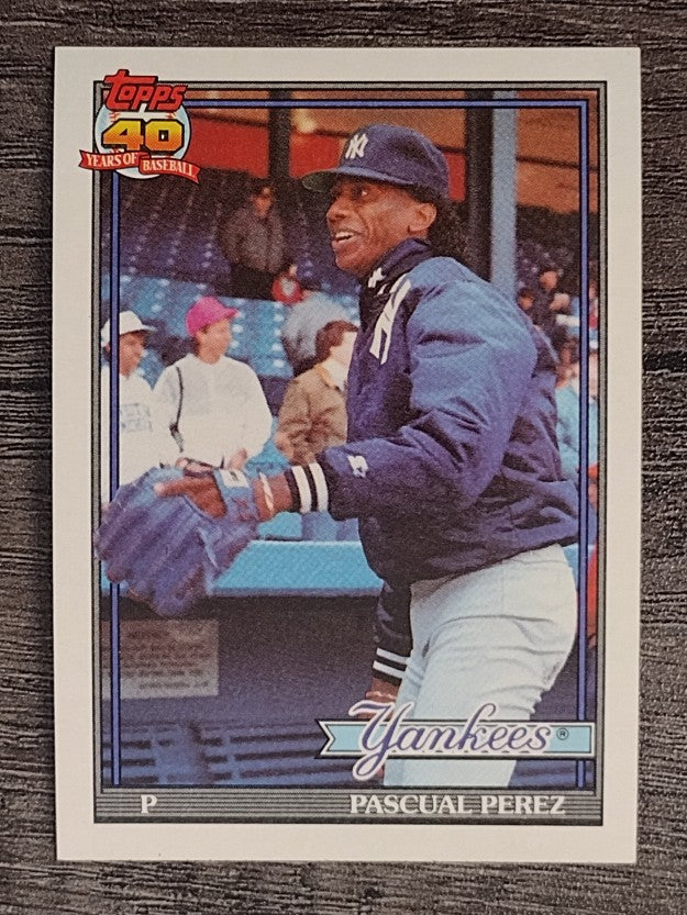 1991 Topps #701 Pascual Perez