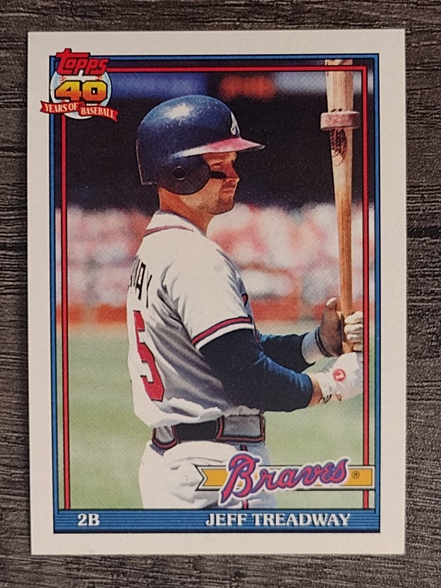 1991 Topps #139 Jeff Treadway