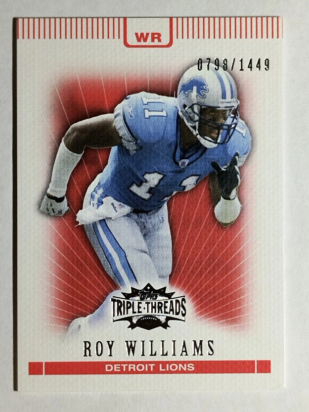 2007 Topps Triple Threads #60 Roy Williams WR
