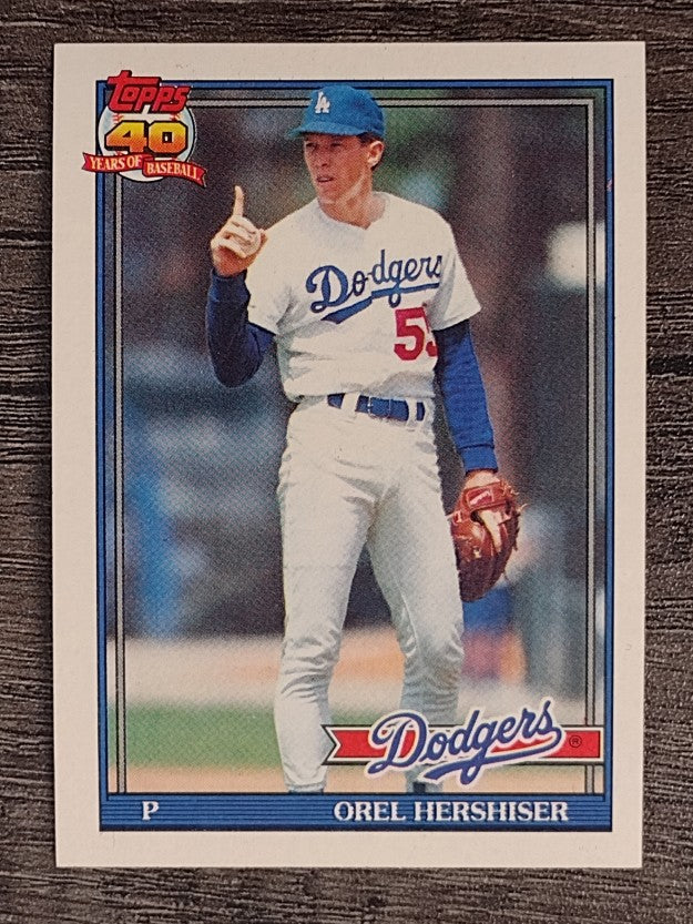 1991 Topps #690 Orel Hershiser