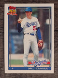 1991 Topps #690 Orel Hershiser