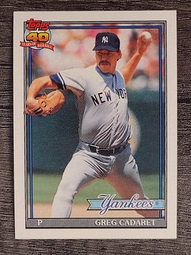 1991 Topps #187 Greg Cadaret