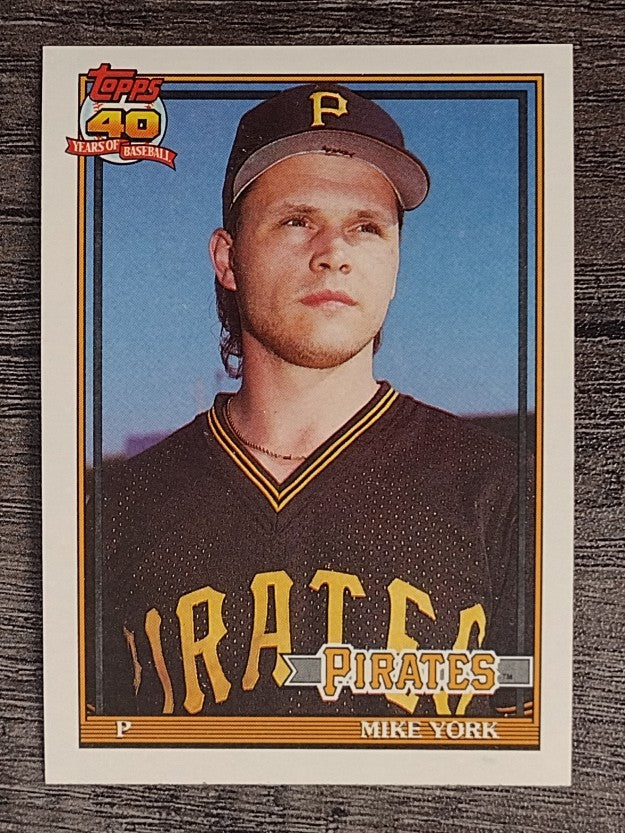 1991 Topps #508 Mike York RC