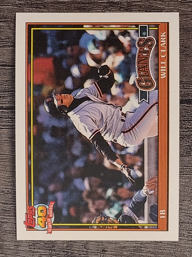 1991 Topps #500 Will Clark
