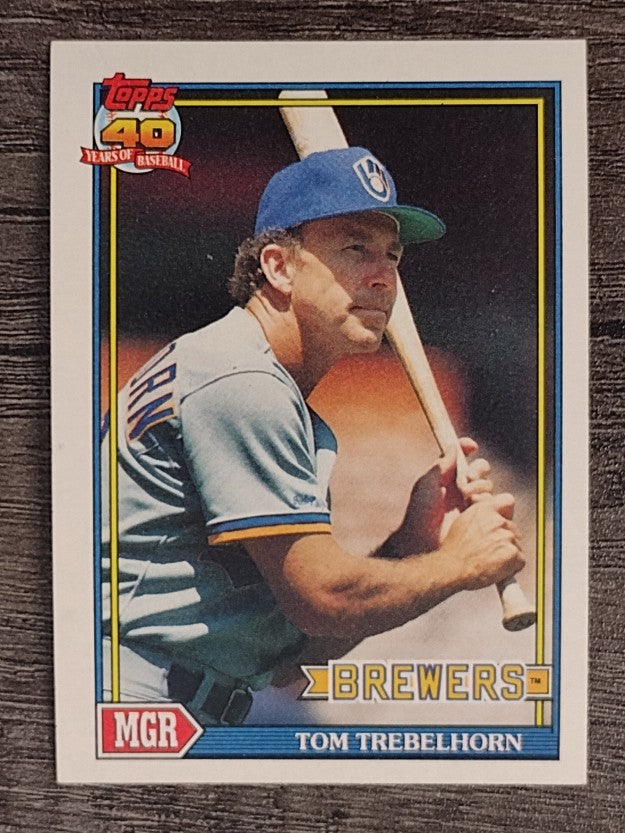 1991 Topps #459 Tom Trebelhorn MG