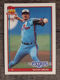 1991 Topps #674A Kevin Gross ERR/89 BB with Phillies/in '88 tied for/league lead