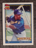 1991 Topps #347 Greg Vaughn