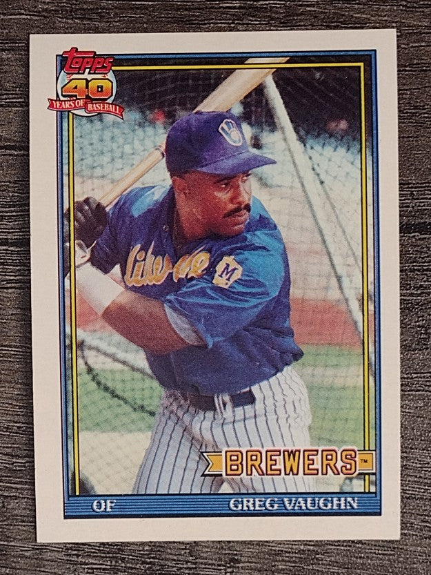 1991 Topps #347 Greg Vaughn
