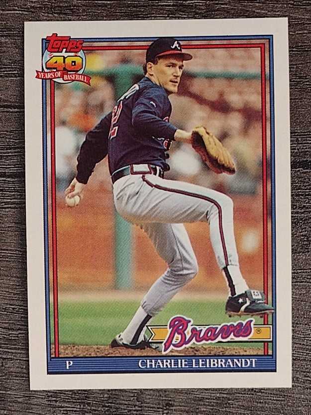 1991 Topps #456 Charlie Leibrandt