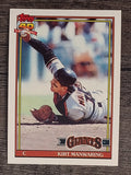 1991 Topps #472 Kirt Manwaring