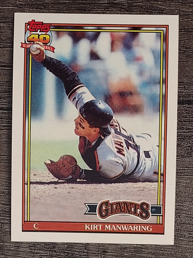 1991 Topps #472 Kirt Manwaring