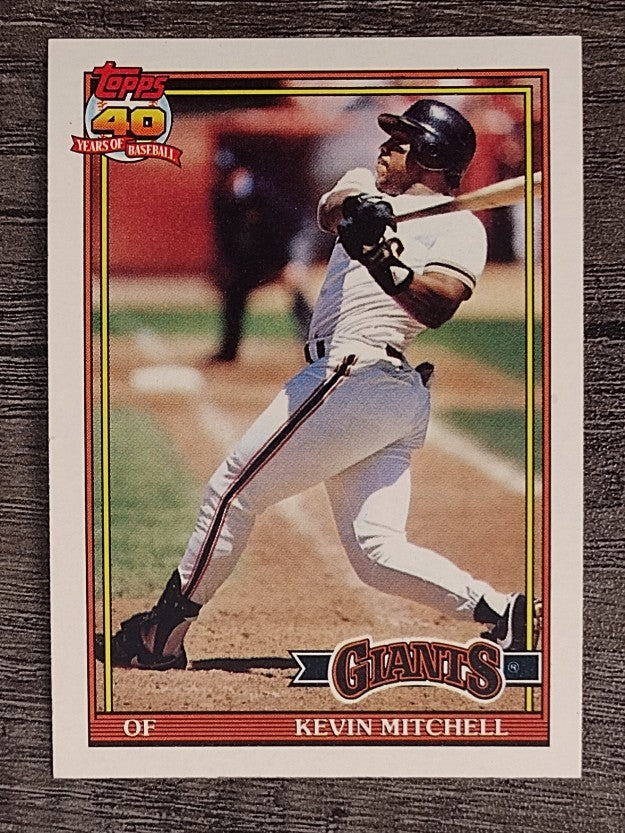 1991 Topps #40 Kevin Mitchell