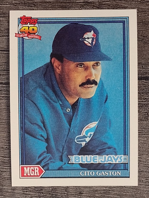 1991 Topps #81 Cito Gaston MG