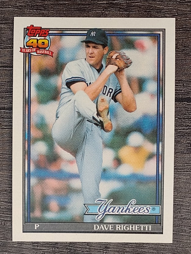 1991 Topps #410 Dave Righetti