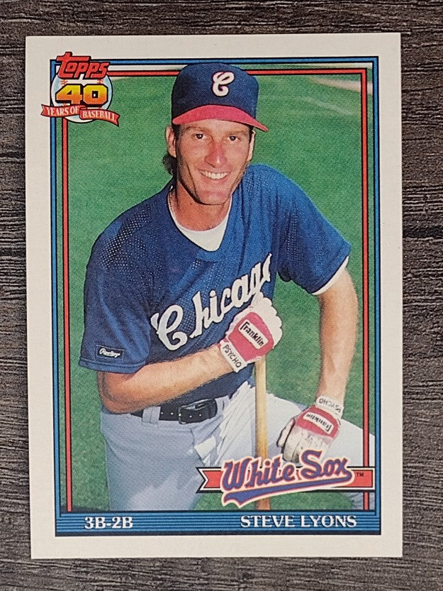 1991 Topps #612 Steve Lyons