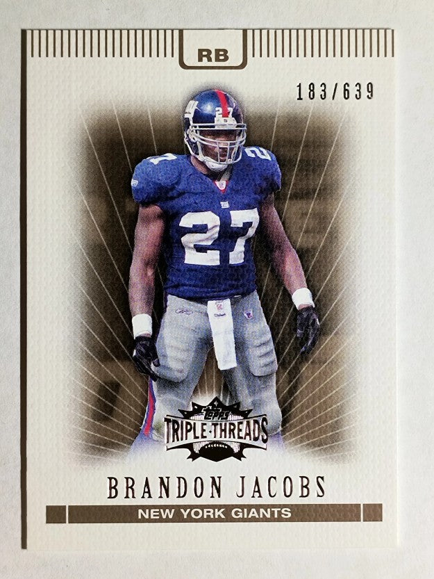 2007 Topps Triple Threads Sepia #43 Brandon Jacobs