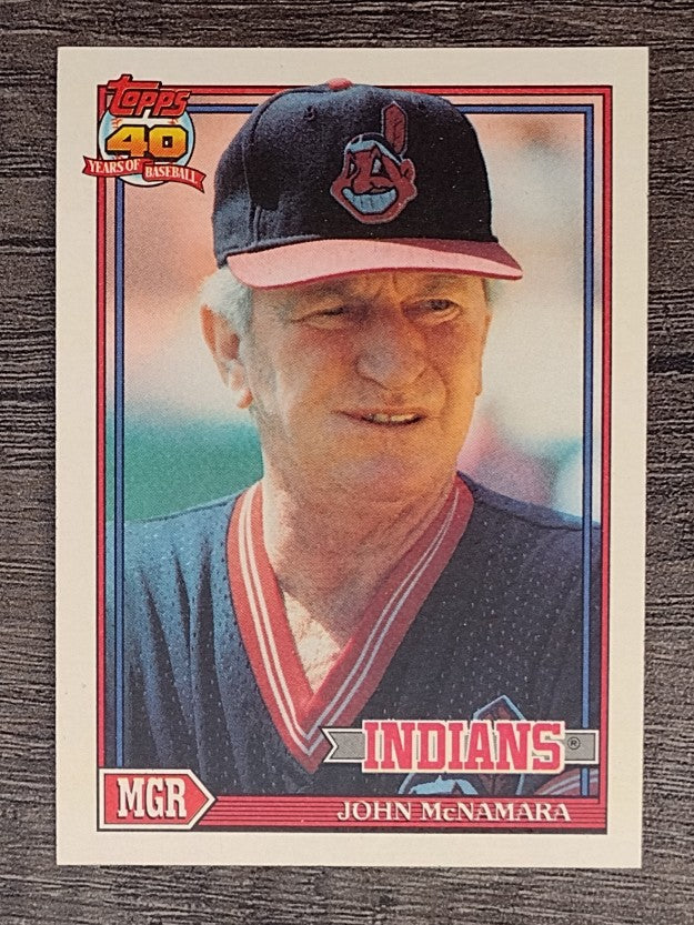 1991 Topps #549 John McNamara MG